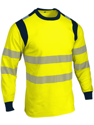 Koszulka z dlugie rekawy o wysokiej widocznosci. Ochrona przed promieniami UV