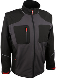 Veste souple coupe-vent en Sofshelldéperlant. 320 g/m²