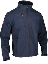 Flexible Windschutzjacke aus wasserabweisendem Soft Shell. 300g/m2