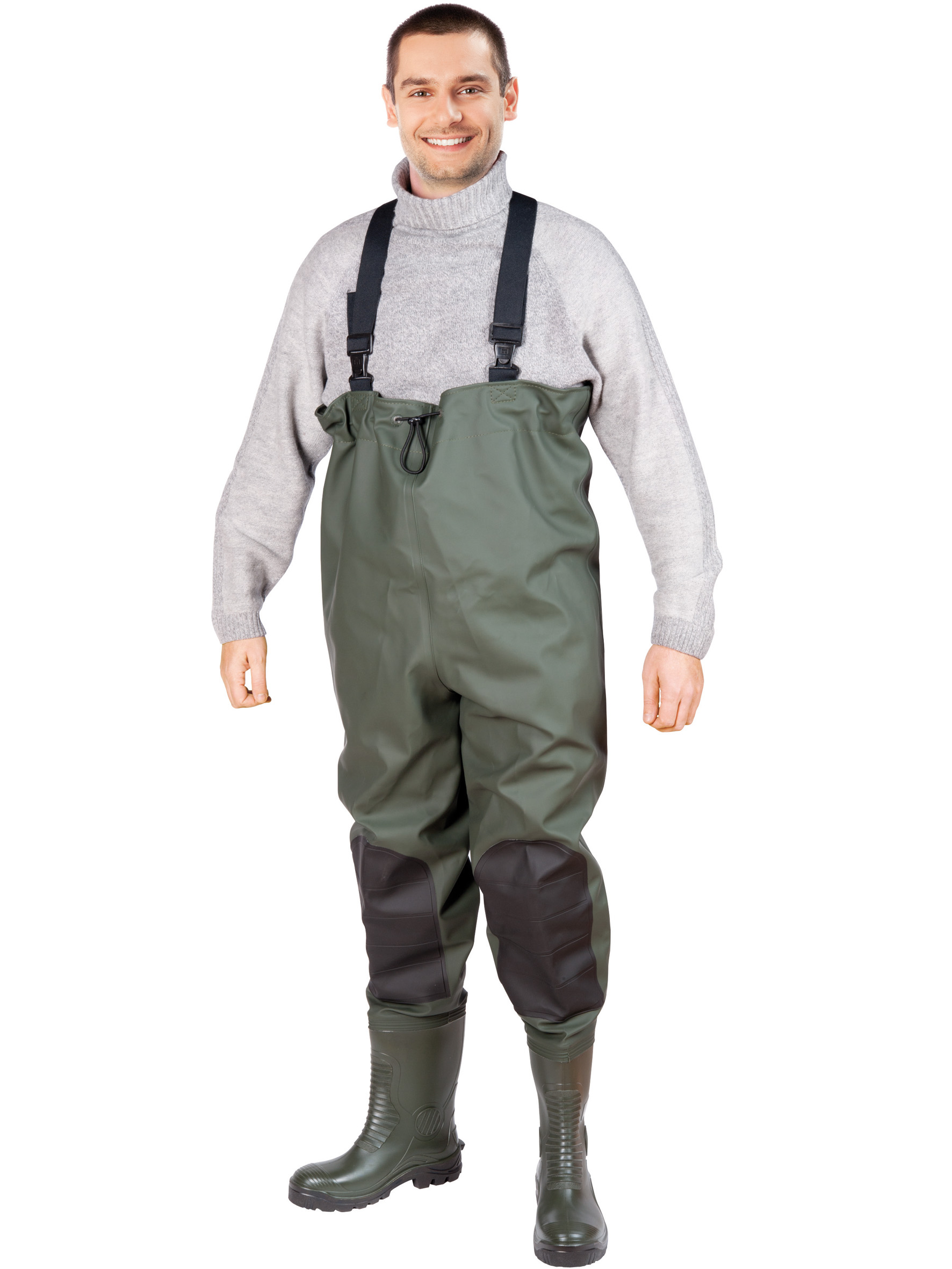 Item Chest safety wader. Heavy P.V.C. 700 gsm. 143 cm height. S5 SRC