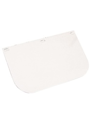 Clear polycarbonate spare visor for EVA805. (305 x 190 mm).