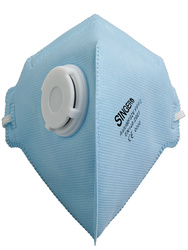 Vertical fold flat valved respirator. FFP2 NR. Box of 20 pieces.