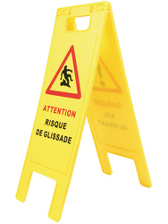 Free standing floor sign 'Danger sol glissant'