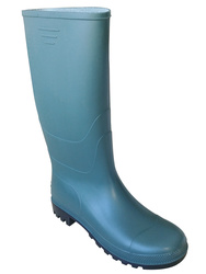 PVC boot. Green colour.