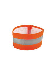 High visibility polyester armband. Pu coated.