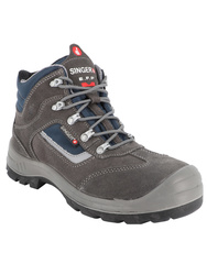 High cut safety shoe. Split leather. S1PL FO SR