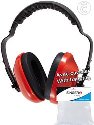 Protetores de orelhas antirruído leves.SNR: 27,6 dB.