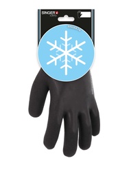 Seamless knitted glove. Double latex coating. Acrylic lined