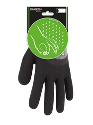 Beschermende handschoenen met 3/4 coating. Nitrilschuim gecoate handschoenen