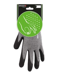 Nitril-Handschuhe, geschäumt. NahtloserTräger aus Polyamid/Elasthan. Luftdurc