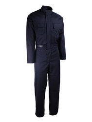 Fire retardant protective coverall. 350gsm. Blue colour.