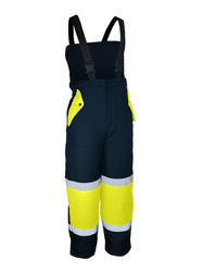 High visibility bib pant against intensecold