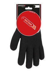 PEHD-Handschuhe. Schnittschutz D. Innenhand mit geschäumter Nitril-Beschichtung