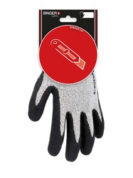 HDPE-Handschuhe. Schnittschutz C. Innenhand mit Latex beschichtet. Fein gestrick