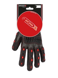 PEHD glove. Cut level F. Nitrile foam coating. Shock & impact 