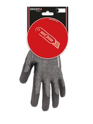 PEHD glove. Cut level F. Polyurethane coating