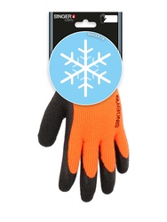Crinkle latex glove. Acrylic terry liner. 10 gauge.