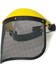 Protector facial. Visor de malla métalica (305 x 195 mm).
