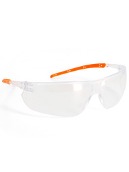 Safety spectacles. Clear PC. Anti-scratch (K) and anti-fog (N)