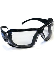 Safety spectacles. With detachable foam.Pivoting lens. Wide vision.