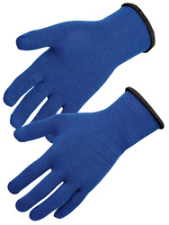 Naadloze beschermende handschoenen. Handpalm met dubbele latex coating.
