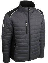 Veste bi-matière chaude polyamide & ripstop, 4% elasthanne, coupe femme