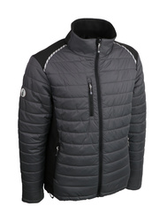 Two-material warm polyamide & ripstop jacket, 4% elastane.