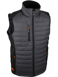 Gilet chaud et confortable softshell & polyamide ripstop; nombreuses poches