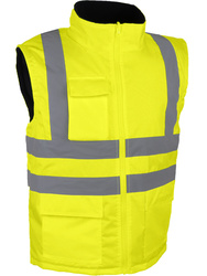 High visibility jacket. Polar fleece lining.