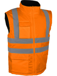 High visibility jacket. Polar fleece lined.