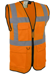 High visibility vest.