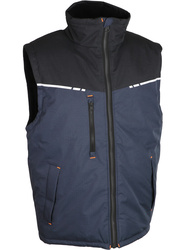 100% polyester ripstop bodywarmer. Linedand 100% polyester padded, 120 gsm.