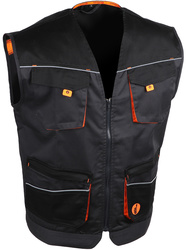 Gilet de travail. Polyester/coton (65/35). 245 g/m2.