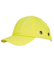 Gorro antigolpes. Con ventilações. Cor amarelo alta-visibilidade.