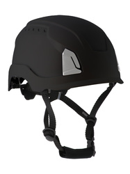 Unbelüfteter Schutzhelm schwarz. EN 397.Innenschale aus EPP