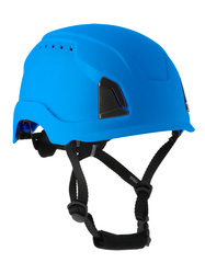 Casque de protection aéré bleu. EN 397 &EN 12492. Coque interne en PPE