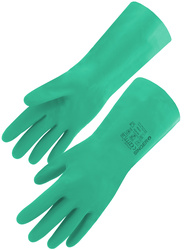 Gant nitrile sans support. Long 330 mm.Epaisseur 0.38 mm. Type A: AJKLMNO