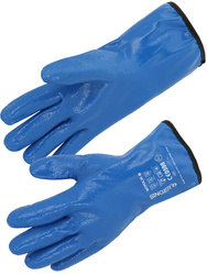 300 mm fully dipped nitrile glove. Polarfleece insulating lining.