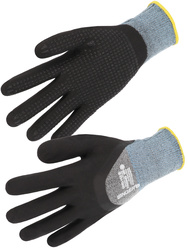 Beschermende handschoenen met 3/4 coating. Nitrilschuim gecoate handschoenen