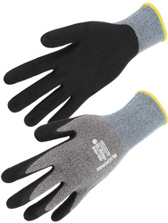 Nitril-Handschuhe, geschäumt. NahtloserTräger aus Polyamid/Elasthan. Luftdurc