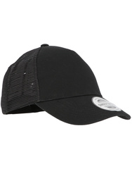 Black snapback bump cap