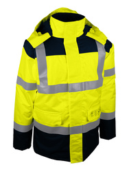 High visibility multi-risks parka