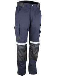 Calça de trabalho ripstop. Algodão/poliéster/elastano 280 g/m2