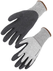 HDPE-Handschuhe. Schnittschutz D. Innenhand mit Latex beschichtet. Fein gestrick
