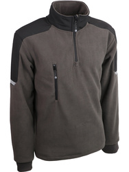 Jersey gris 100% poliéster (polar), 340g/m²