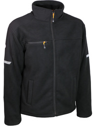 Fleece jacket. 100% polyester (polar fleece/sherpa), 500 gsm