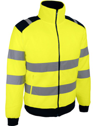 Signalisatie jas. 100% polar polyester,300 g/m²