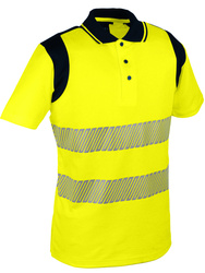 High visibility polo-shirt. 55% cotton /45% polyester, 170 gsm.