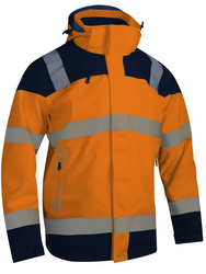 Parka haute visibilité. Permet d'adapterun gilet ou une veste à l'intérieur
