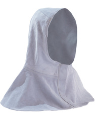 Safety hood for welders. Full cow split.Sewn with aramid yarn.